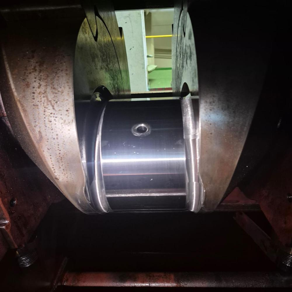 Crankshaft Repair While Sailing of Vessel