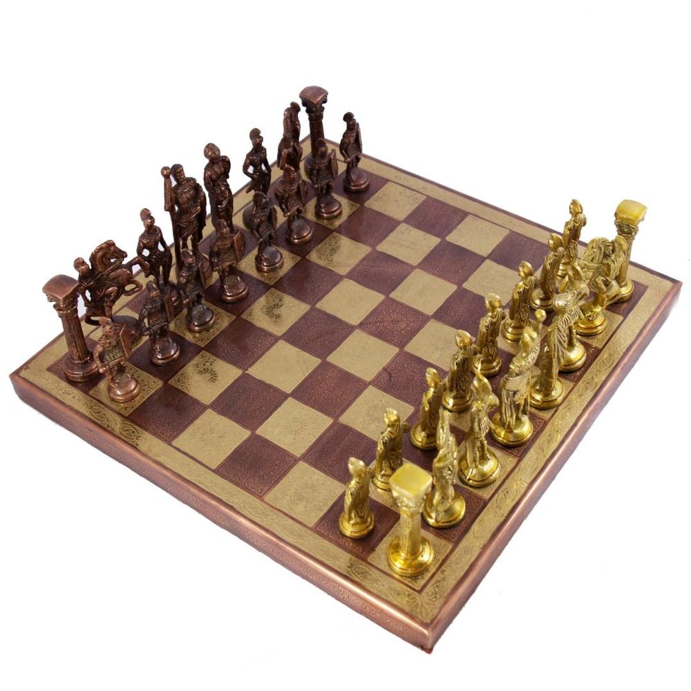 Brass Golden Chess