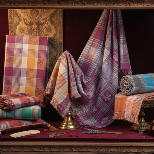 Checks V-2  Jacquard Cotton Towel