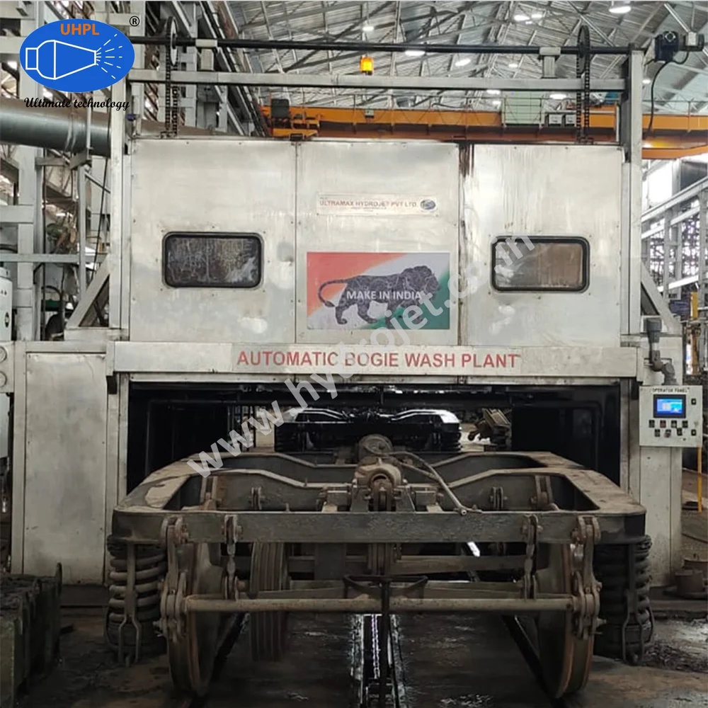 Three Phase Rail Bogie Component Cleaning Plant 