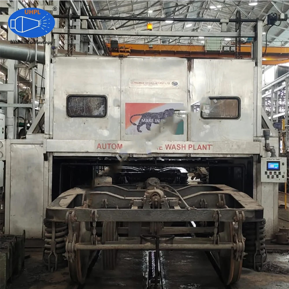 Three Phase Rail Bogie Component Cleaning Plant - Color: Silver