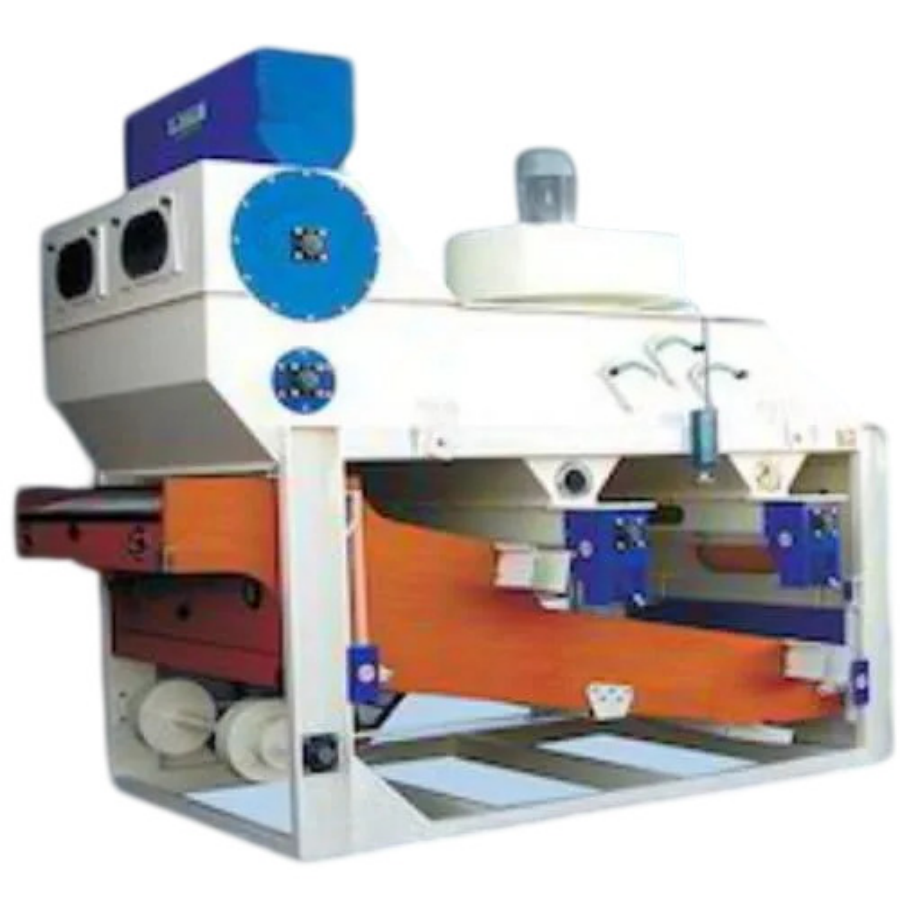 Seed Pre Cleaner Machine Grow Agro - Mild Steel, 1-5 TPH, 440V, 3 Sieves | Automatic, Dust Removal, Powder Coated Frame