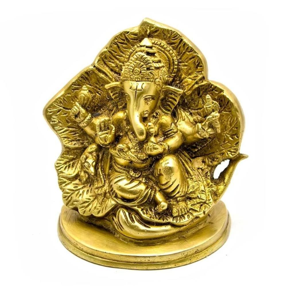 Brass Ganesha - Color: Golden