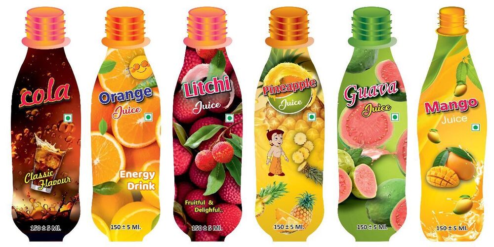 Bottle Shape Pouch Print Pack 