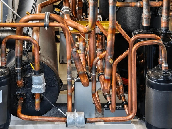 Copper Piping And Chilled Water Piping