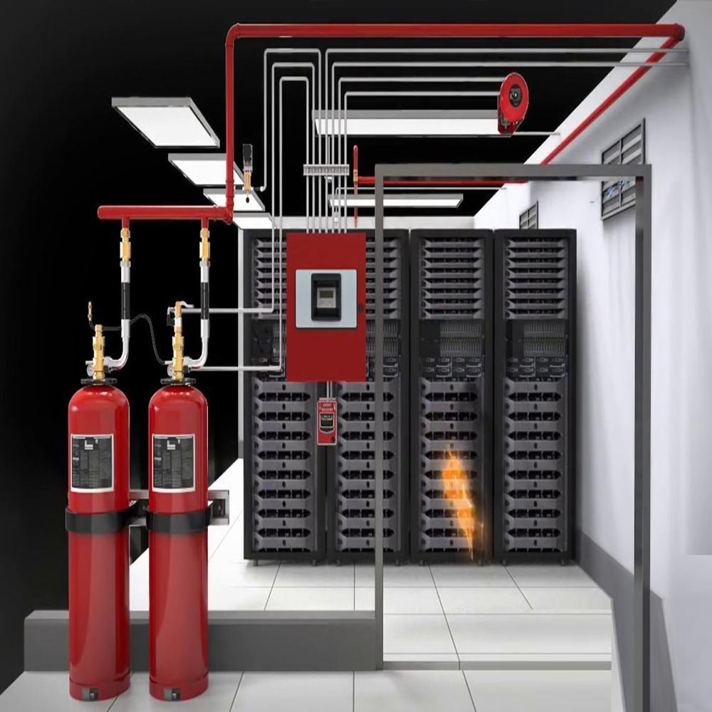 Novec 1230 Fire Suppression System - Mild Steel, Bright Red Color ...