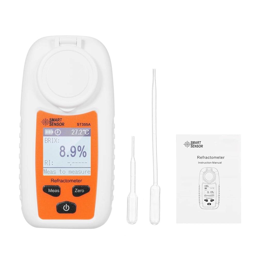 True Sense Digital Refractometer Smart Sensor St355a Sugar Meter 0-55% Range Fruit Sweetness, St355a