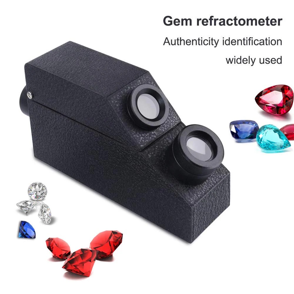 True Sense Jewelry Gem Refractometer Gemological 1.30-1.81 Ri Gr-701b, Rhg-181