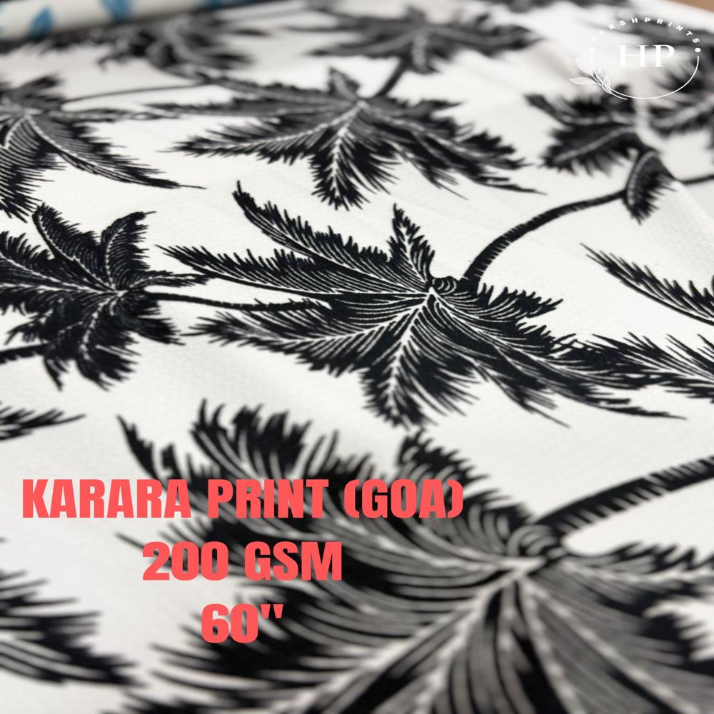 Goa Printed Karara Lycra Fabrics