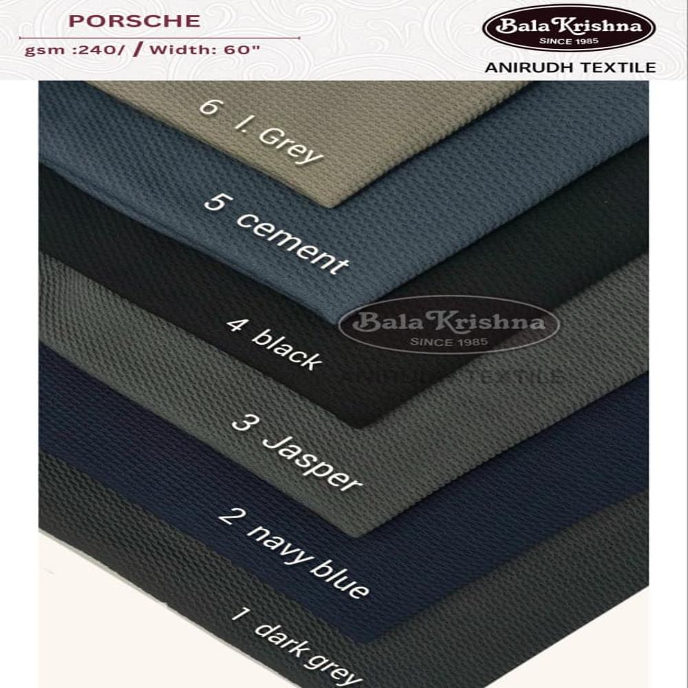 PORSCHE  POLYESTER LYCRA FABRIC