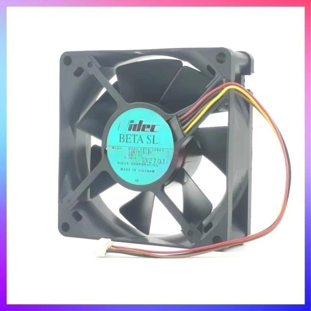 NIDEC D08A-24TU 19BH2 24V DC 0.12A 8025mm Ball Bearing Industrial Axial Cooling Fan