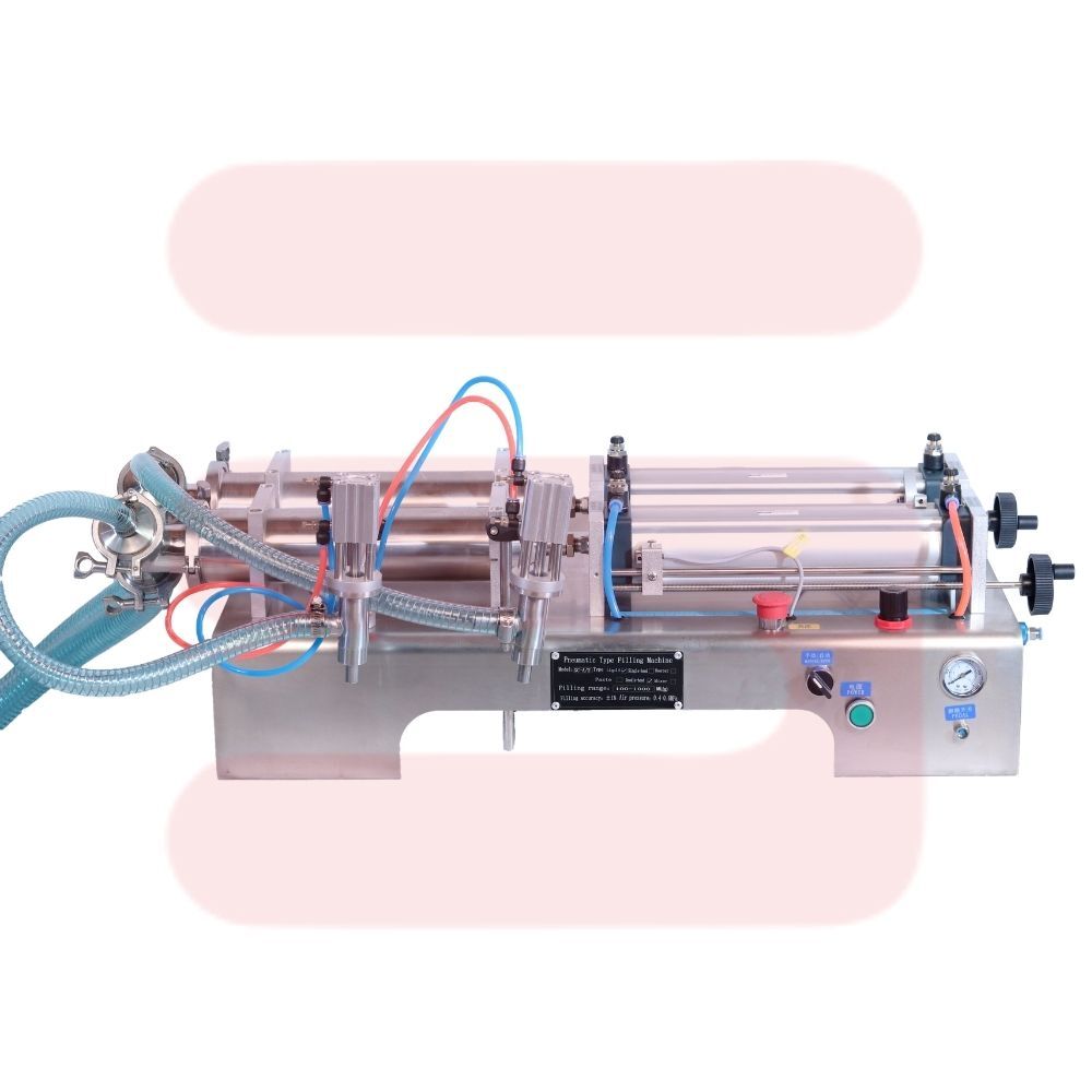 Penumatic liquid filling machine Double head  100 to 1000ml