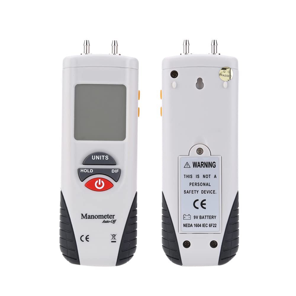 True Sense Digital Manometer 2 Psi Air Pressure Meter, Ht-1890