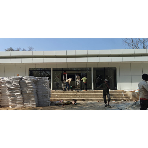 ACP Sheet And Glass Facade Work