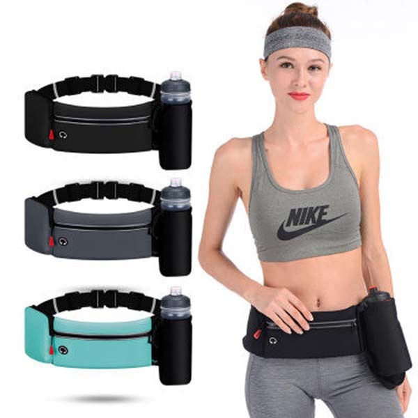 Custom Unisex Gym Fanny Pack Ladies Sports Running Belt Bag for Mobile, Bottle Pocket | Running Belt  for Men & Women