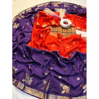 2D Pure Muslin Silk Shaded Saree