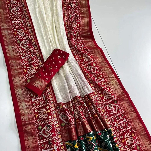 Premium Georgette Chikankari Lucknow Embroidered Saree