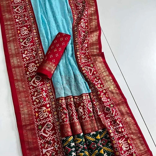 Premium Georgette Chikankari Lucknow Embroidered Saree