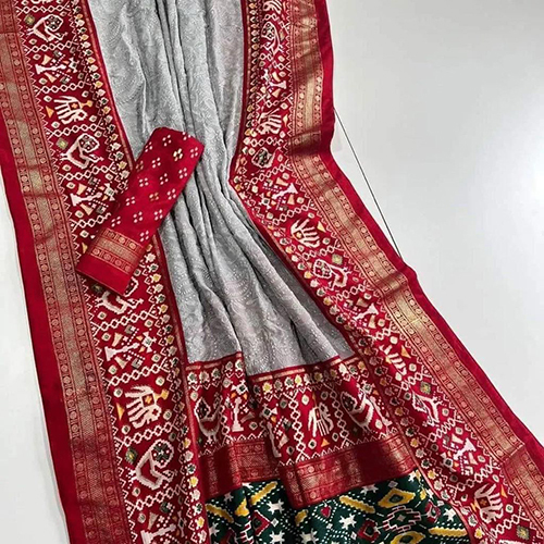 Premium Georgette Chikankari Lucknow Embroidered Saree