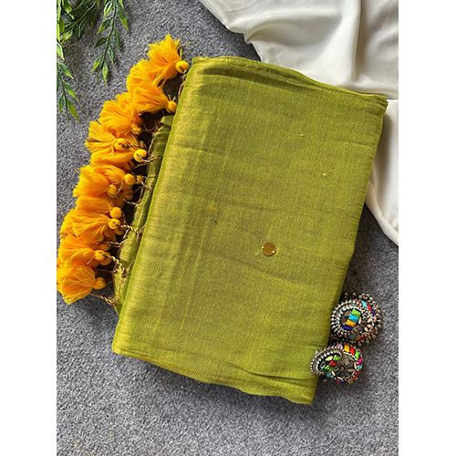 Raga Tissue With Handwork Sequence Saree