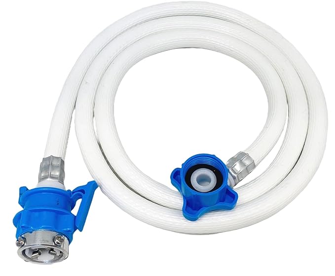 Inlet Pipe Fully Auto 4 Meter - Color: White And Blue