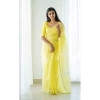 Span Cotton Silk Jacquard Border Saree