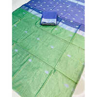 Span Cotton Silk Jacquard Border Saree