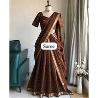 Viscose Georgette Saree With Blouse