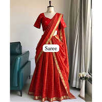 Viscose Georgette Saree With Blouse