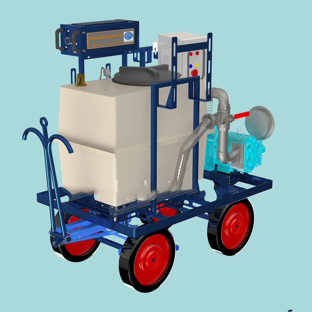 Sewer Jetting Machine , 4000 L - Color: Silver