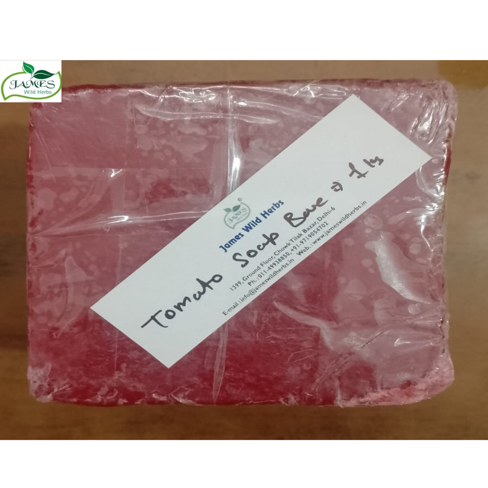 Tomato Soap Base - Solid Bath Soap, Middle Foam, Self Logo Design, Non-transparent