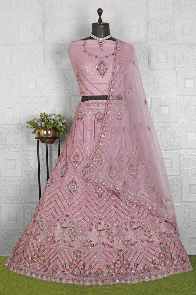 BLUSH-A3 Designer Lehenga