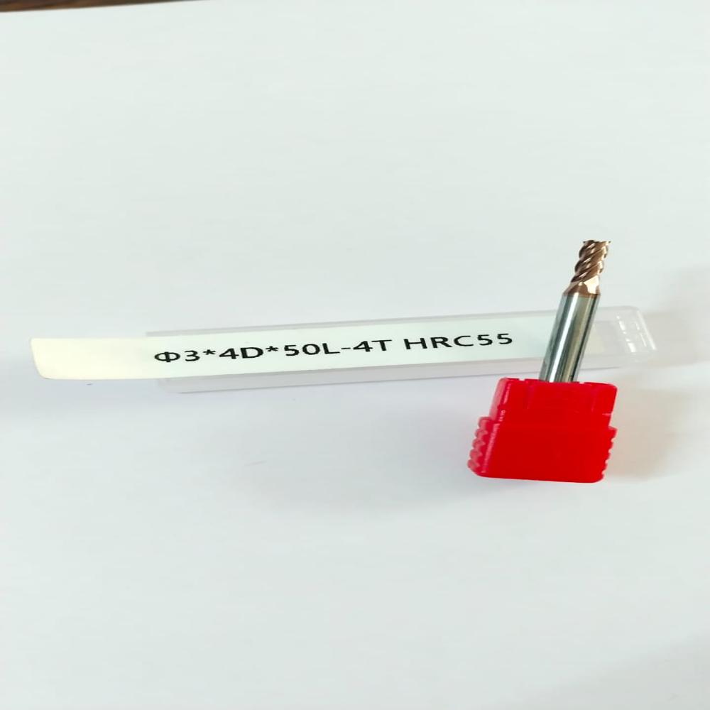 Dia-3mm Carbide Endmill(55 Hrc) - Color: Copper