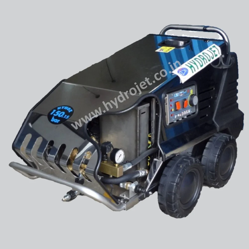 SS 304 500 Bar Diesel Hot Water Jet Cleaner Machine , 7 HP, 2200 Watt