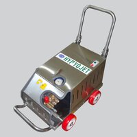 500 Bar High Pressure Water Jet Cleaning Machine - Stainless Steel, 15-30 Hp, Trolley Mounted | Triplex Plunger Pump, Automatic Pressure Control, High Pressure Nozzle Set