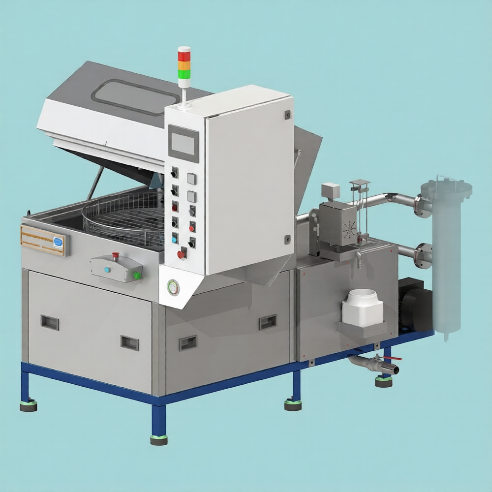 Industrial Rotary Bin Washing Machine - Stainless Steel, 2200x1500x2000 Mm, 300l Tank | Plc Control, Rotary Spray Wash, Hot Air Drying