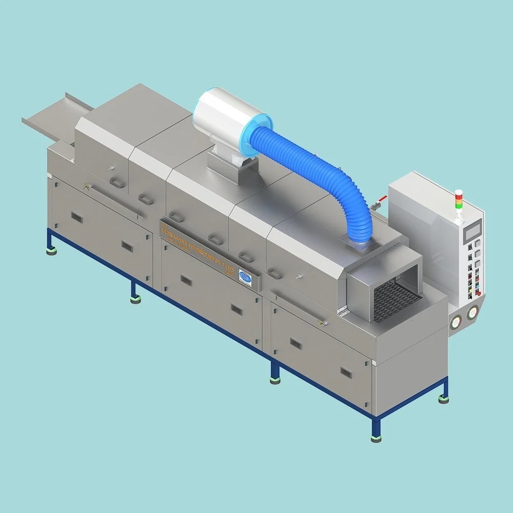 Three Phase Automatic Parts Washer , Front Loading