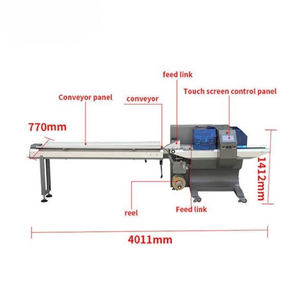 Ice cream Horizontal Flow wrap Machine