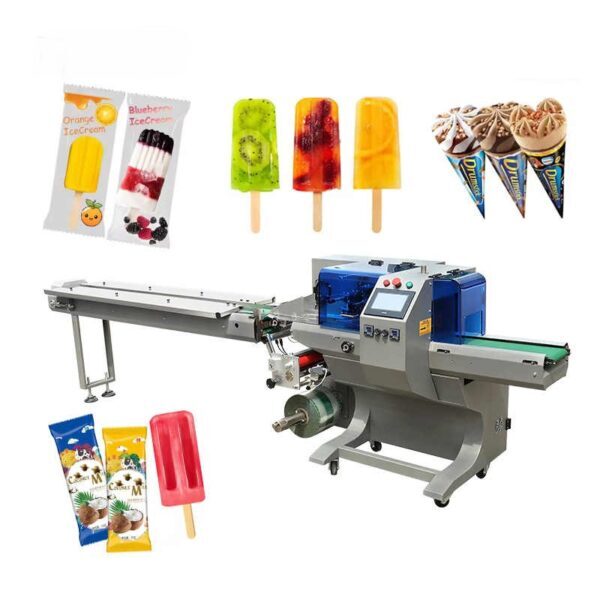 Ice Cream Horizontal Flow Wrap Machine