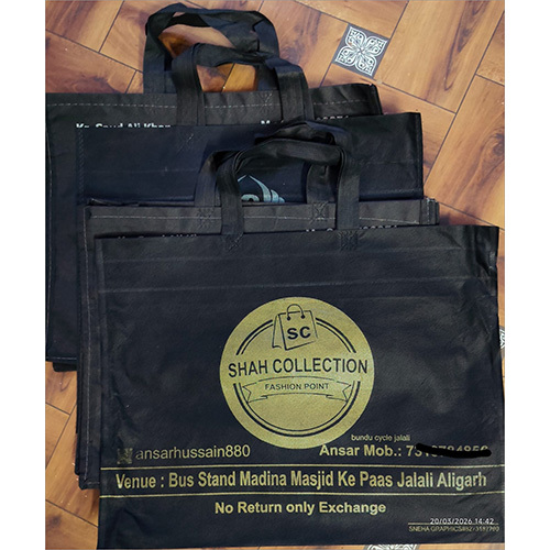 14x16 Loop Menual Printed Non Woven Bag