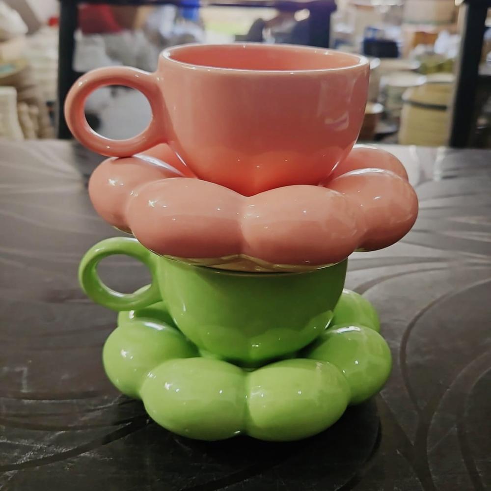 Bubble cup saucer