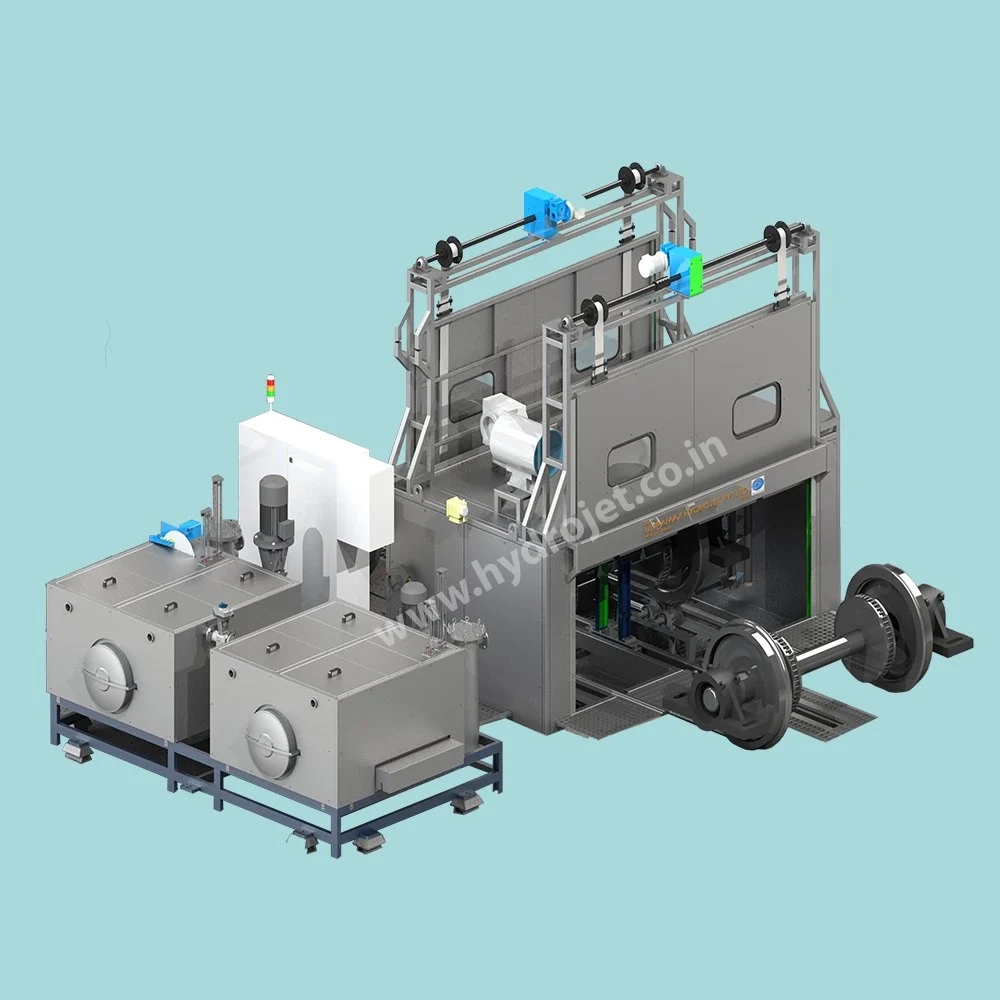 Rail Wheel Set Washing Plant , Capacity: 500 Kg, Front Loading