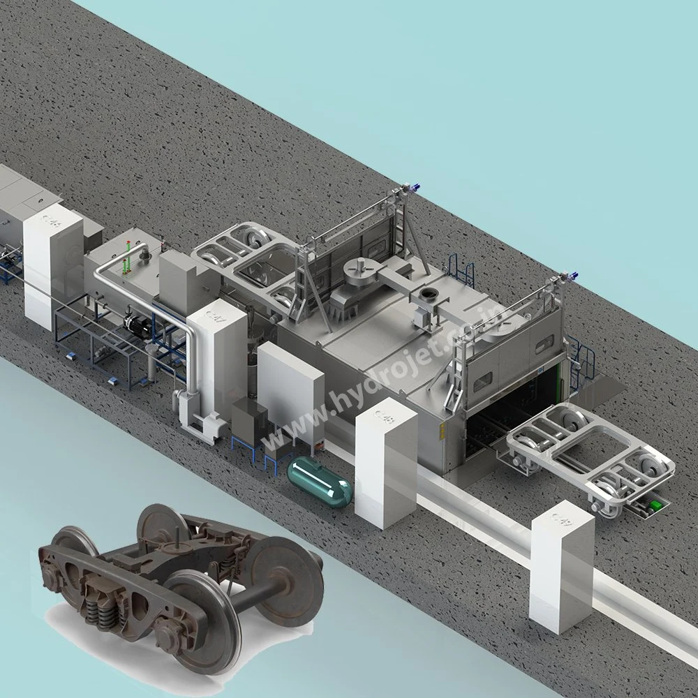 Rail Axle Bogie Cleaning Plant , Capacity: 500 Kg, Front Loading