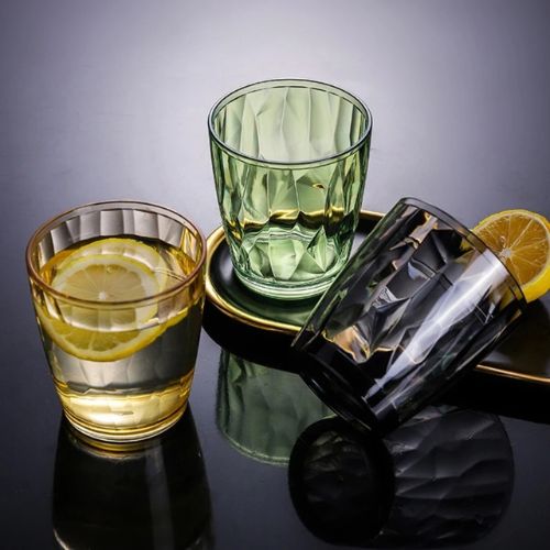 Stylish Acrylic Drinking Glass Set Modern Look Durable and Clear Tumblers for Home and Parties