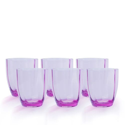 Acrylic Juice Glass Set Transparent Strong and Reusable Drinkware for Kitchen and Dining Table