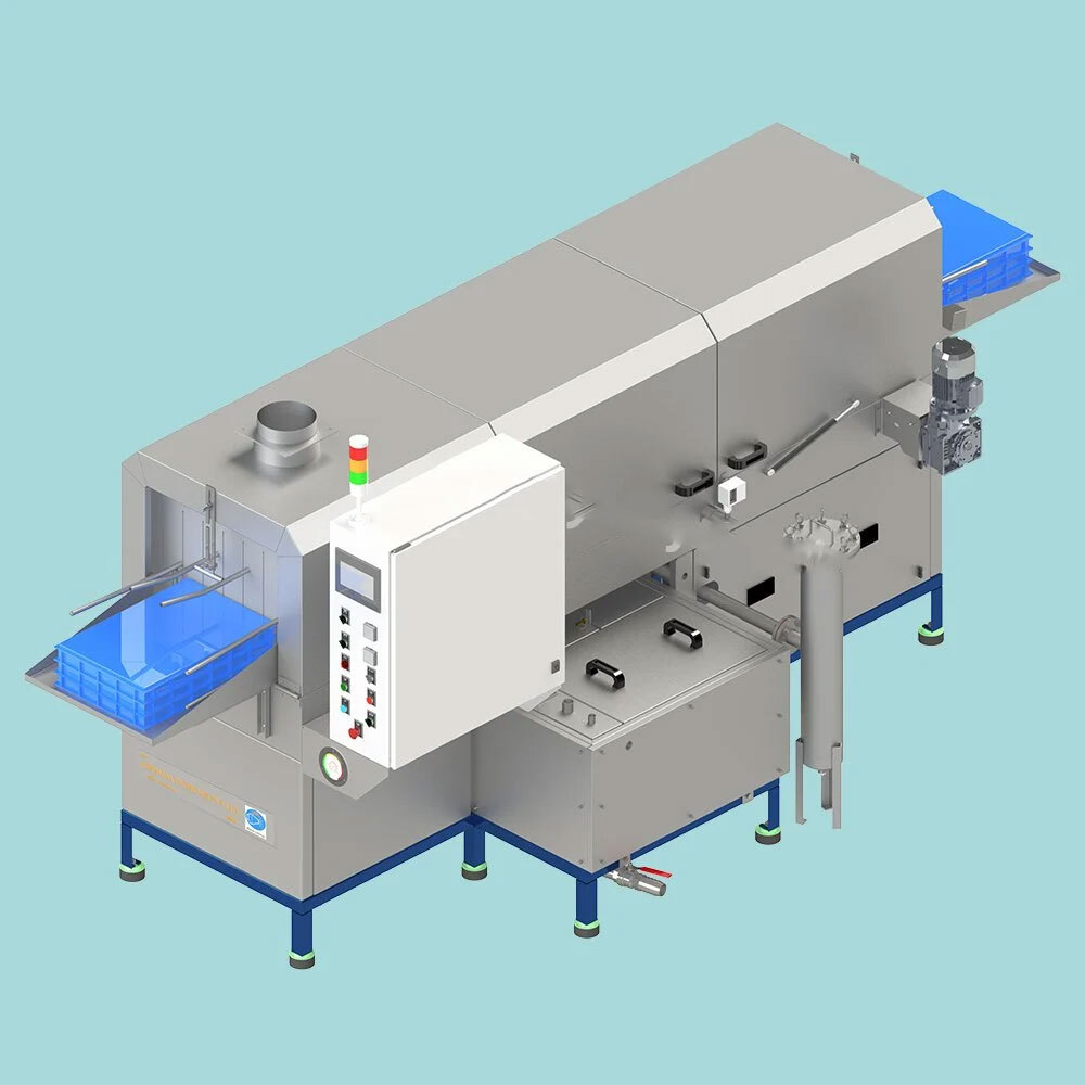 400Kg Tray Washing Machine , Front Loading