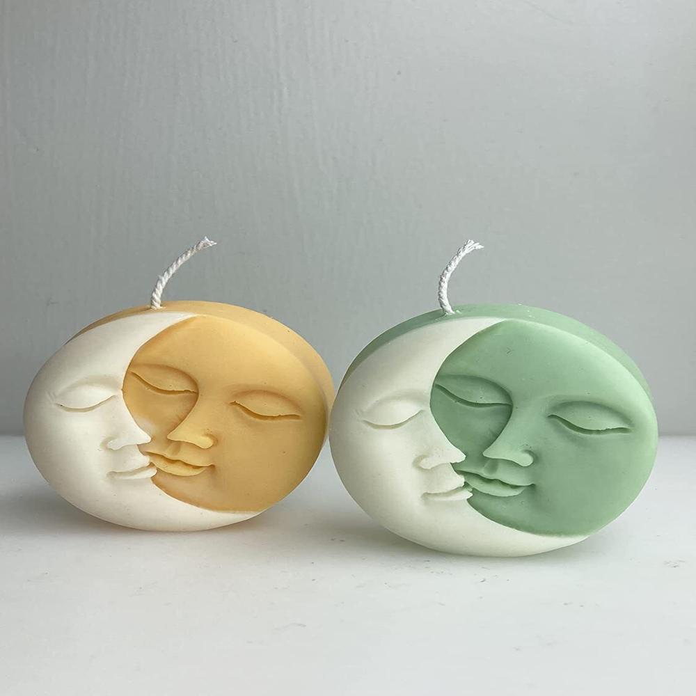 Moon face Scented candle 