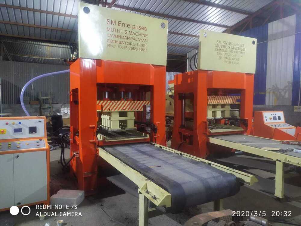 Fly Ash Bricks Making Machine - Color: Red