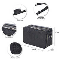 Black Leather Cross Body Bag