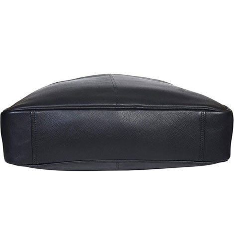 Black Leather Laptop Bag